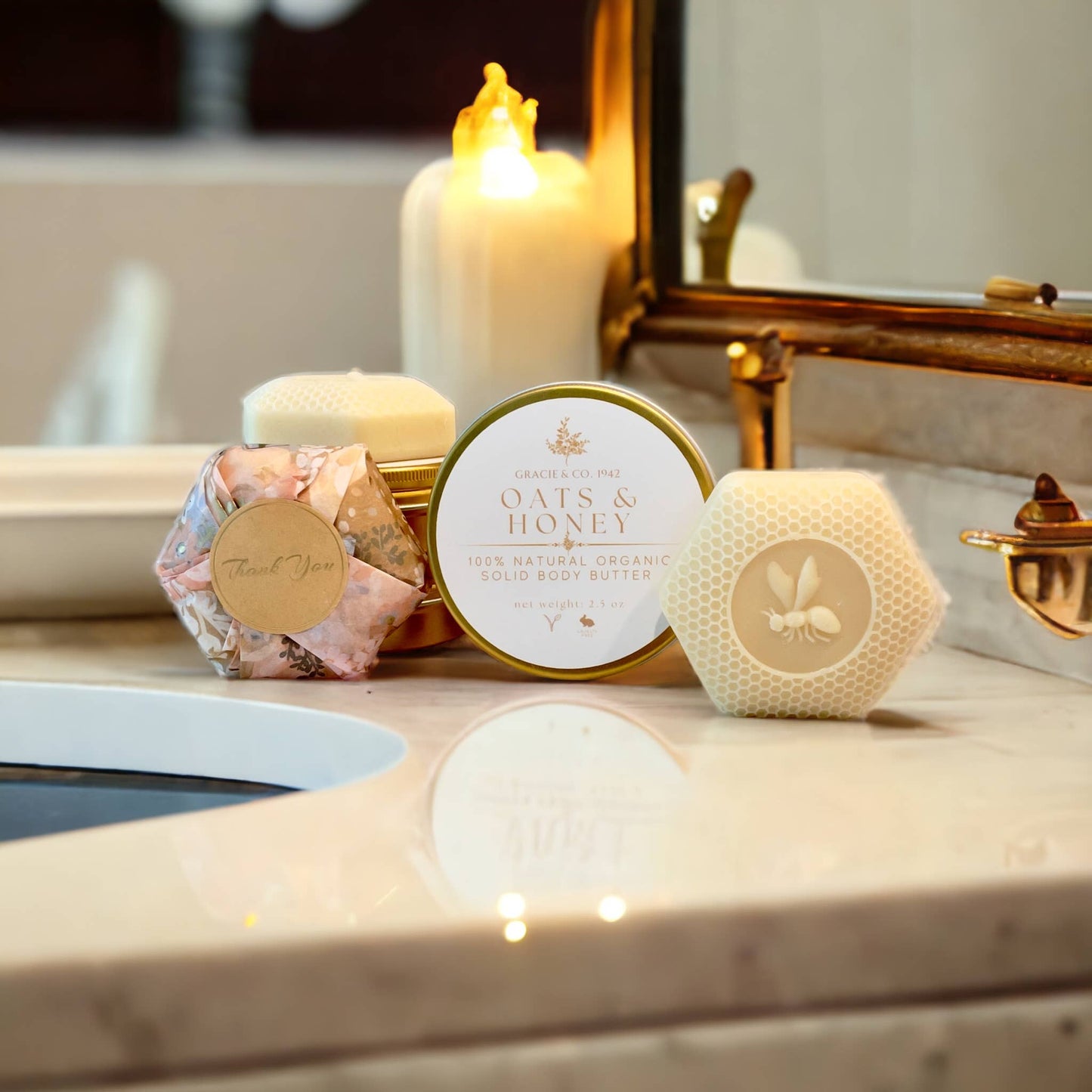 Organic Solid Body Butter Lotion Bar: Orange Patchouli