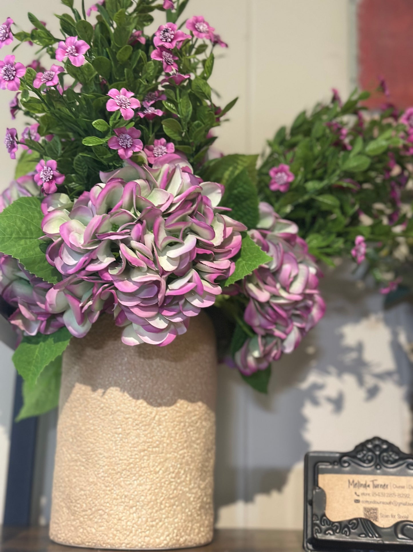 Pink/Green Hydrangea