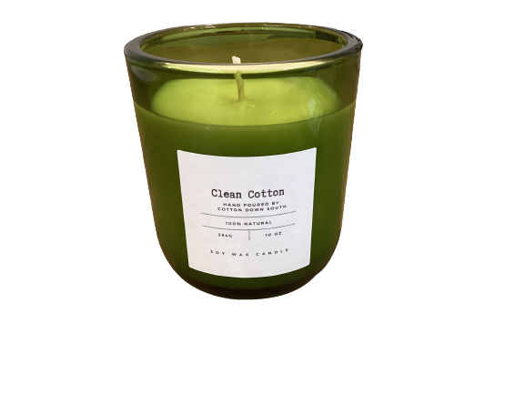Green Glass Jar 10oz Candles