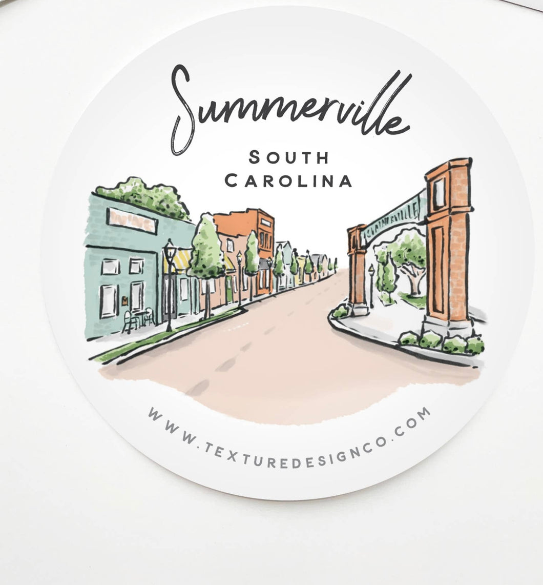 The Summerville Circle Sticker - Sherbet Streets Collection