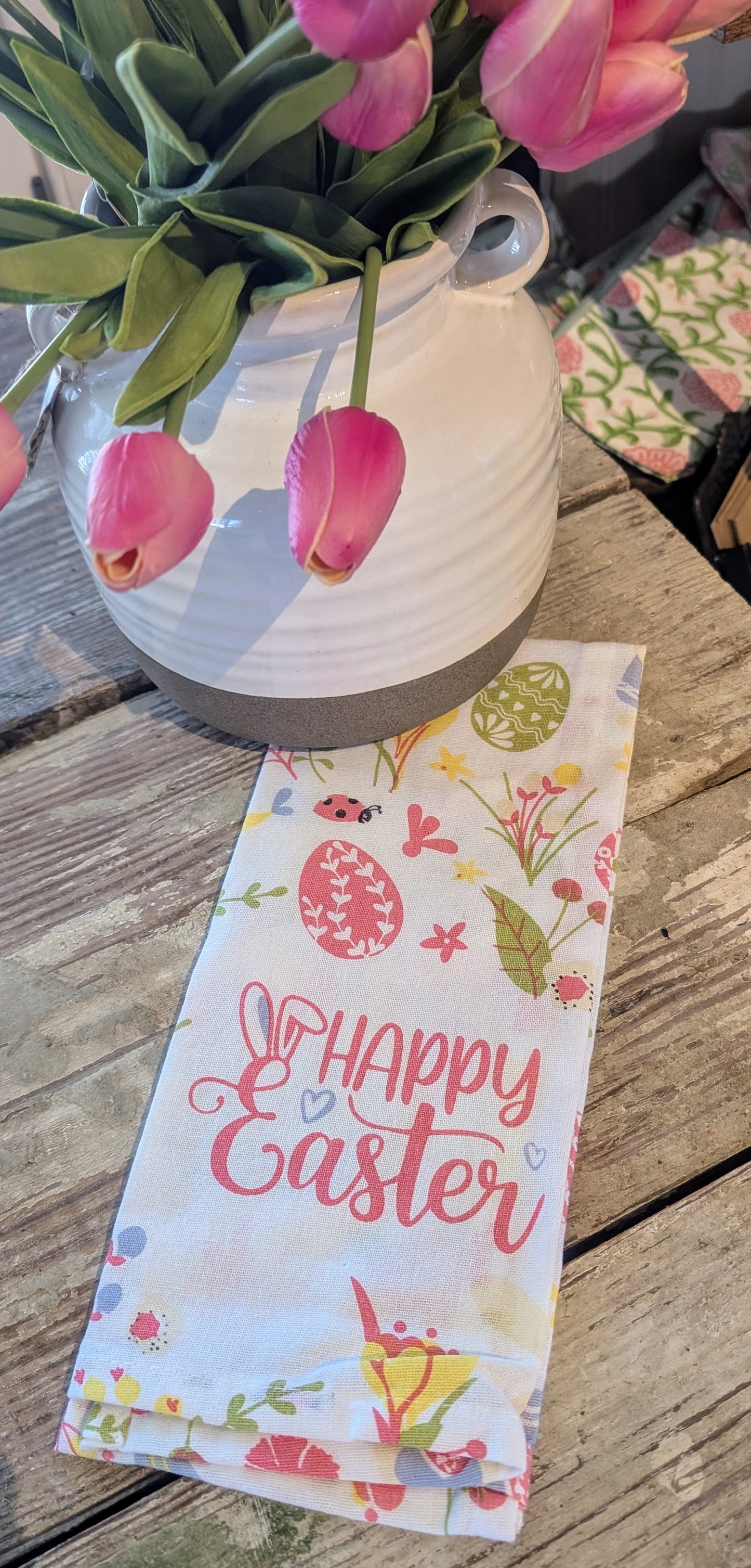 Happy Easter Tea Towel