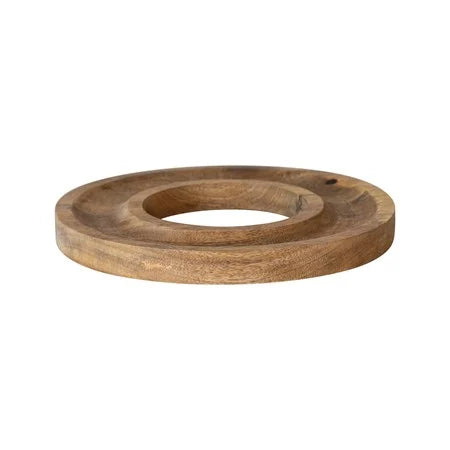 Mango Wood Round Ring Shaped Tray