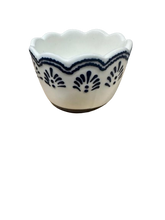 Load image into Gallery viewer, Blue Floral Tidbit Bowl
