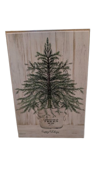 Christmas Wooden Block