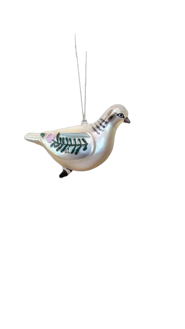 Dove Glass Ornament