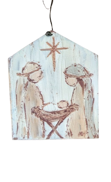 Nativity Wood Ornament