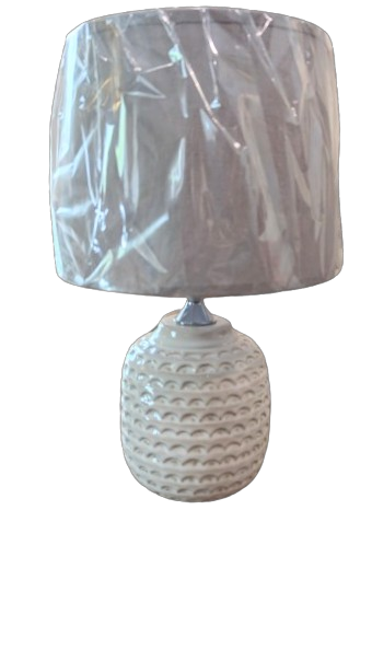 Ceramic Scalloped Lamp