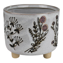 Load image into Gallery viewer, Floral Ceramic Pot
