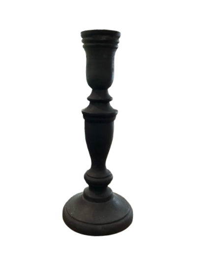 Black Wooden Candlesticks