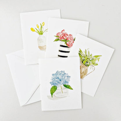 Flower notecards set