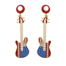 Load image into Gallery viewer, Electric Guitar Dangle Earrings
