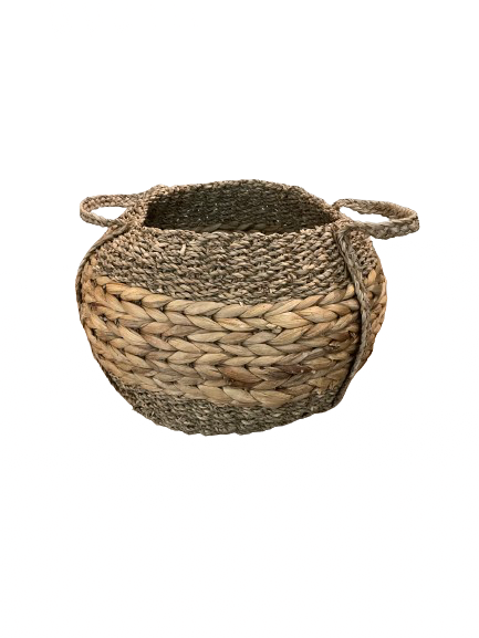 Wicker Round Basket w/Handles