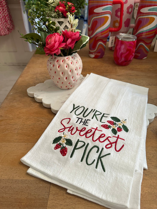Sweetest Pick Tea Towel