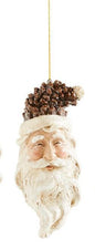 Pinecone Head Santa Ornaments