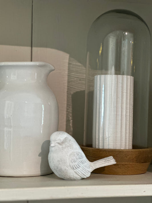 White Resin Bird