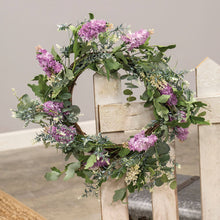 Load image into Gallery viewer, Purple Wildflowers Wreath, 24&quot;
