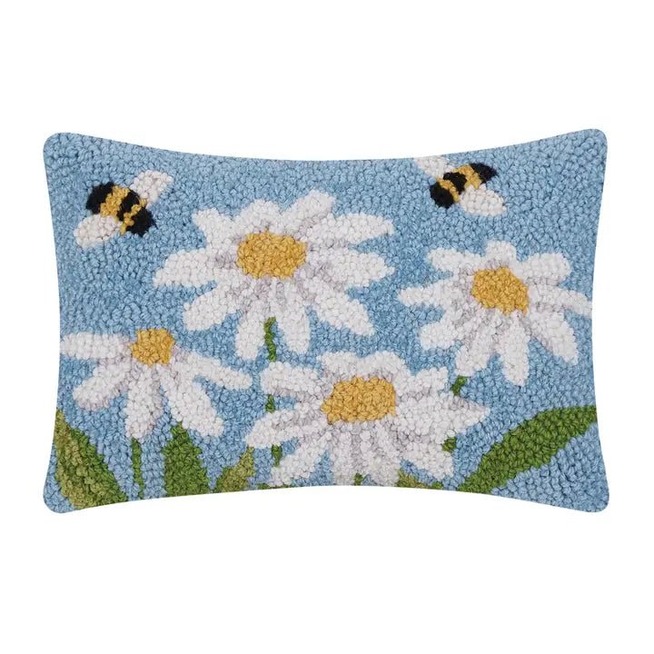 Daisies &  Bees Hook Pillow