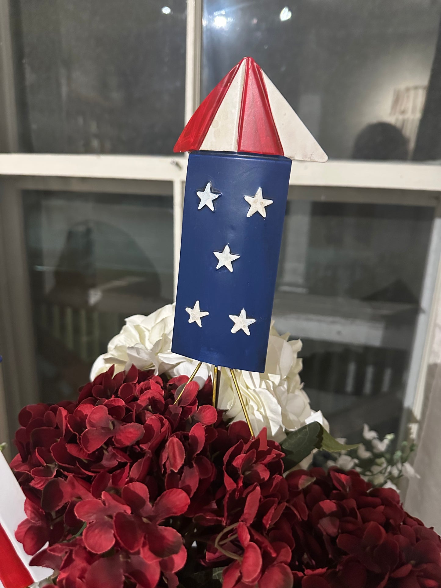 Patriotic Metal Yard Stakes