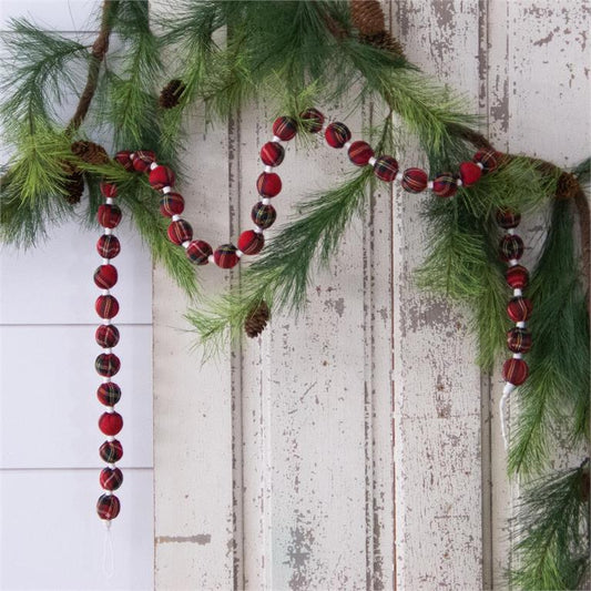 Plaid Ball Garland