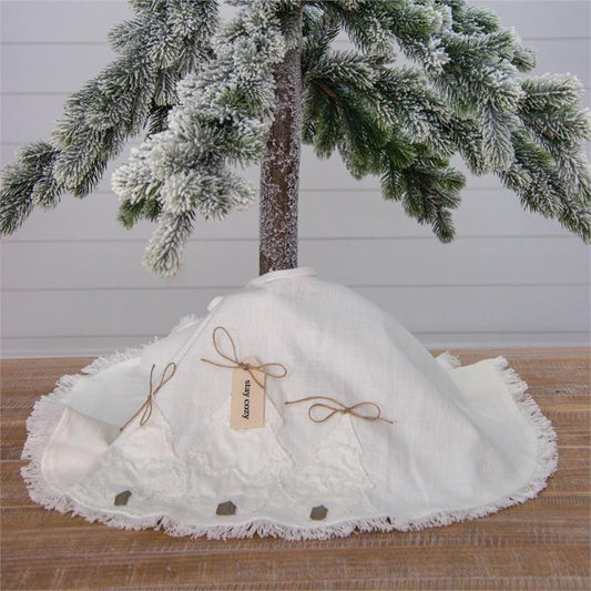 White Trees Tree Skirt