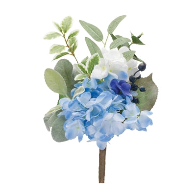 Mixed Floral w/Blue Hydrangea Pick