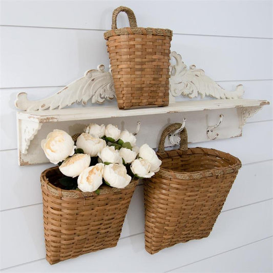 Woven Handle Hanging Basket