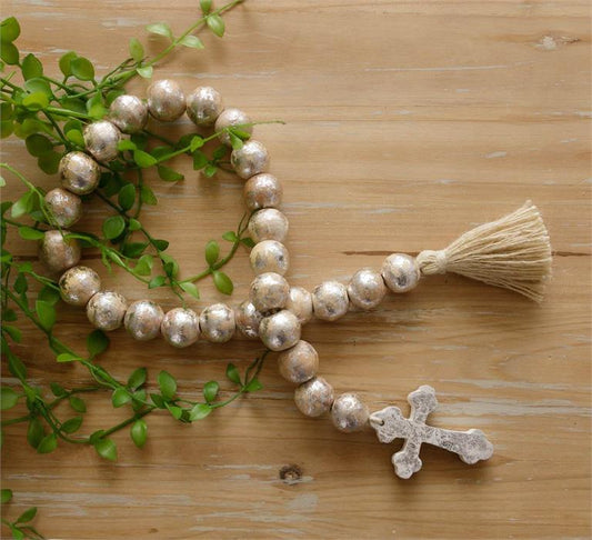 Farmhouse Beads W/Cross