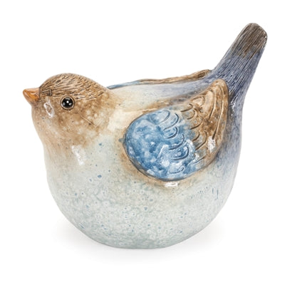 Ceramic Blue Brown Birds