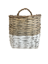Load image into Gallery viewer, White Gray Wall Basket
