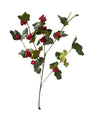 Holly Leaves and Berries Stem 26"