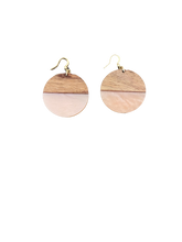 Load image into Gallery viewer, Handcrafted Wood Resin Earring
