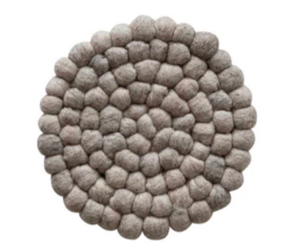 Wool Felt Ball Trivet