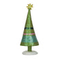 Resin Christmas Tree w/Stripes. Star