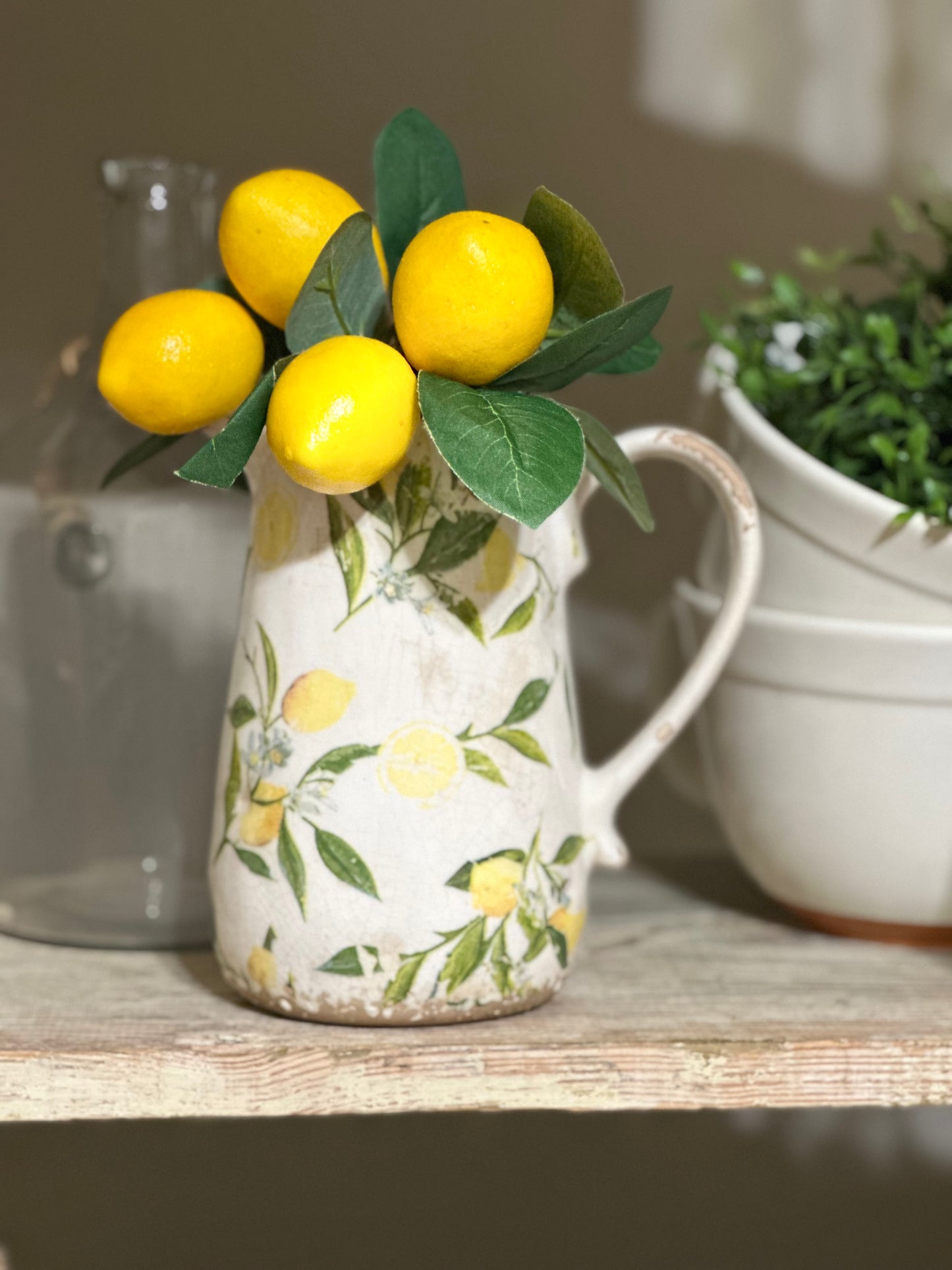 Ceramic Lemon Pitcher