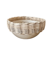 Load image into Gallery viewer, Rattan Rim Paper Mache Bowls
