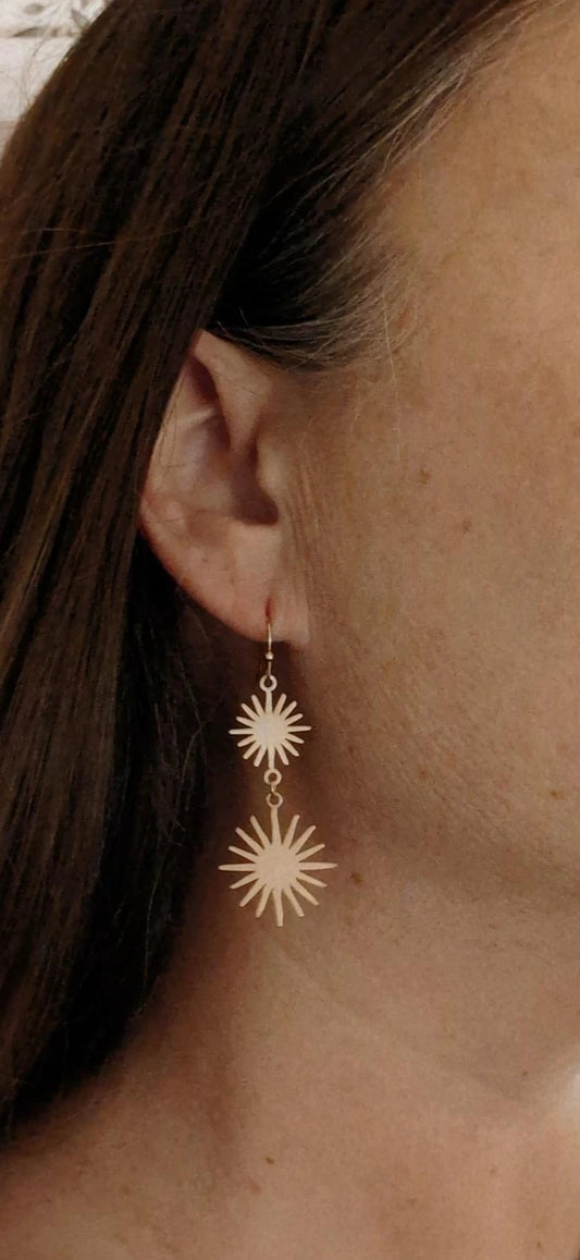 Sunburst Wire Earrings