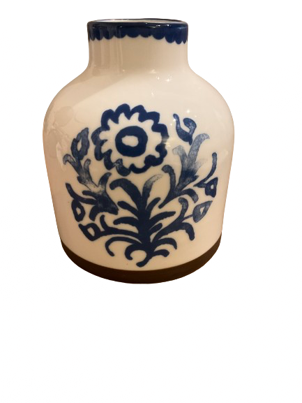 Blue Floral Vases
