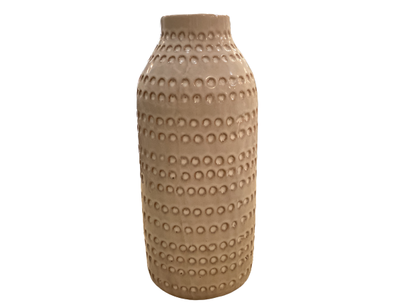 White Dotted Pattern Vase 11.5