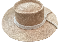 Load image into Gallery viewer, Natural Raffia Sun Hats Assorted Ties

