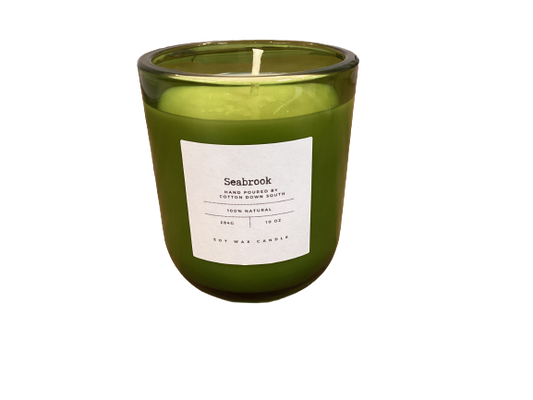 Green Glass Jar 10oz Candles