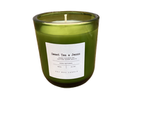 Load image into Gallery viewer, Green Glass 10oz Candles
