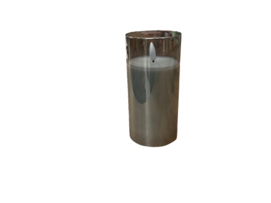 Charcoal Glass 3D Flame Candle 6