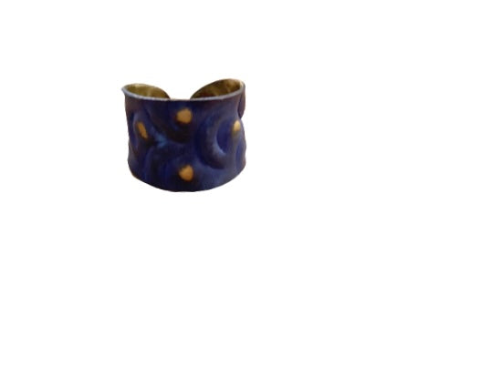 Hand Crafted Rings Blue