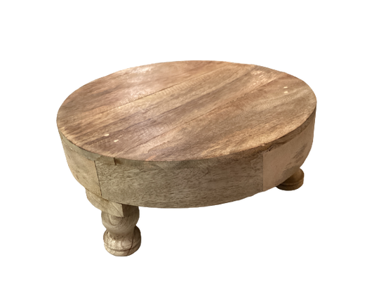 Round Wood Riser 10"