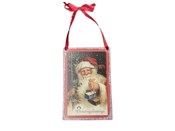 Vintage Santa Postcard Ornaments