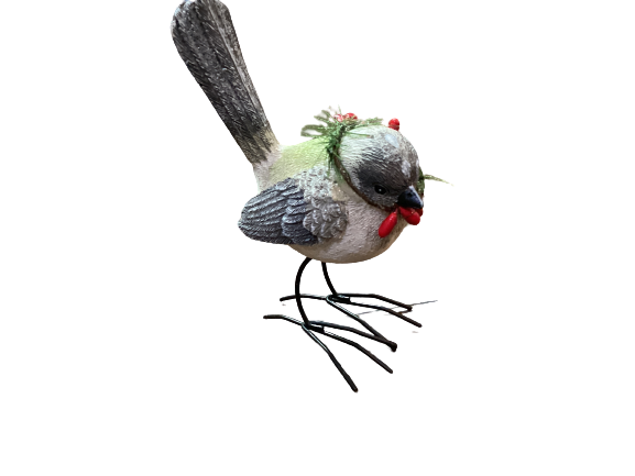 Sparrows Metal Feet w/Wreaths