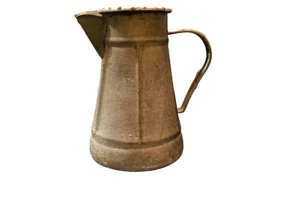 Pyrite Pitcher Antiqued Gold 10"