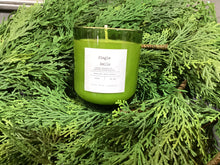 Load image into Gallery viewer, Green Glass Jar 10 oz. Candles Christmas Scents
