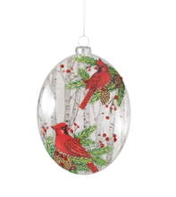 Load image into Gallery viewer, Glass Ornament w/Trees
