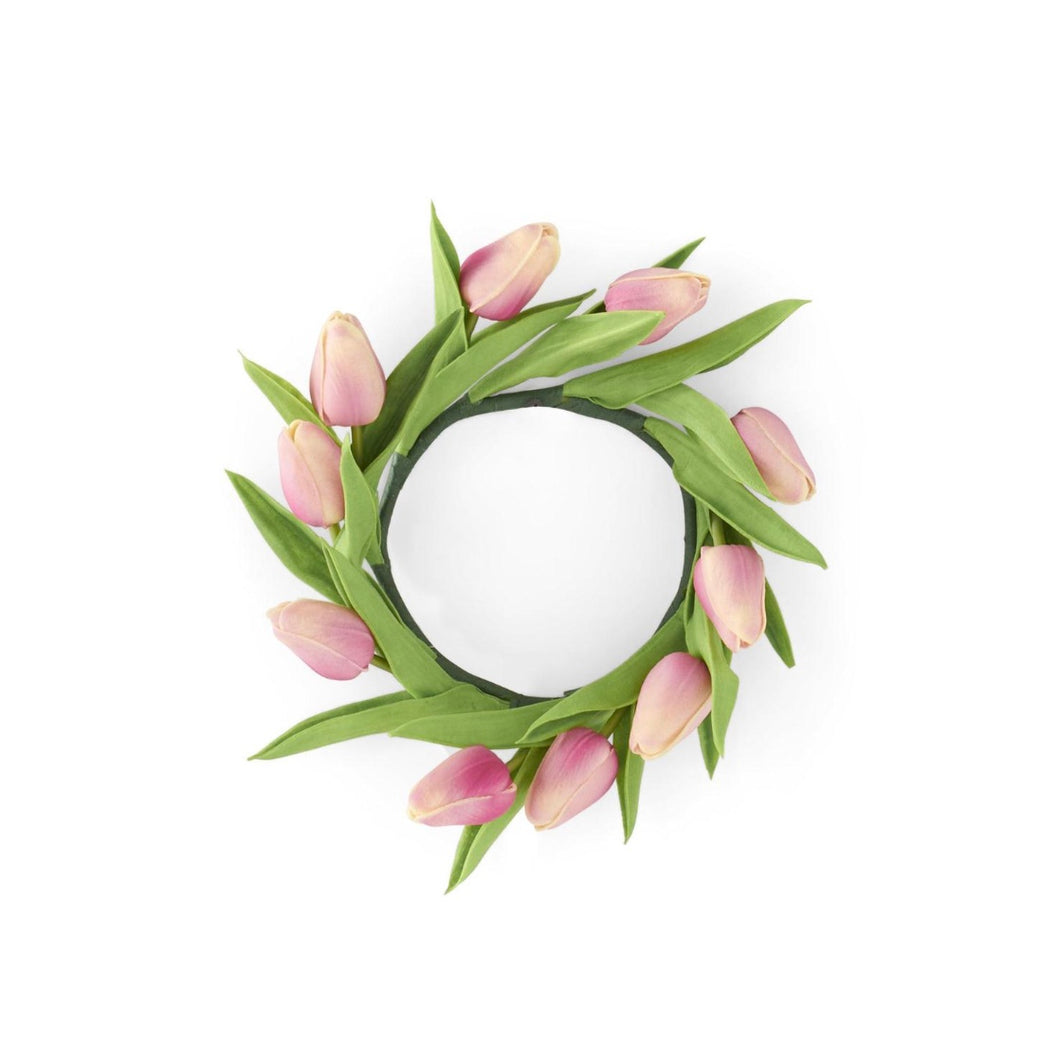Real Touch Tulip Candle Ring Mauve